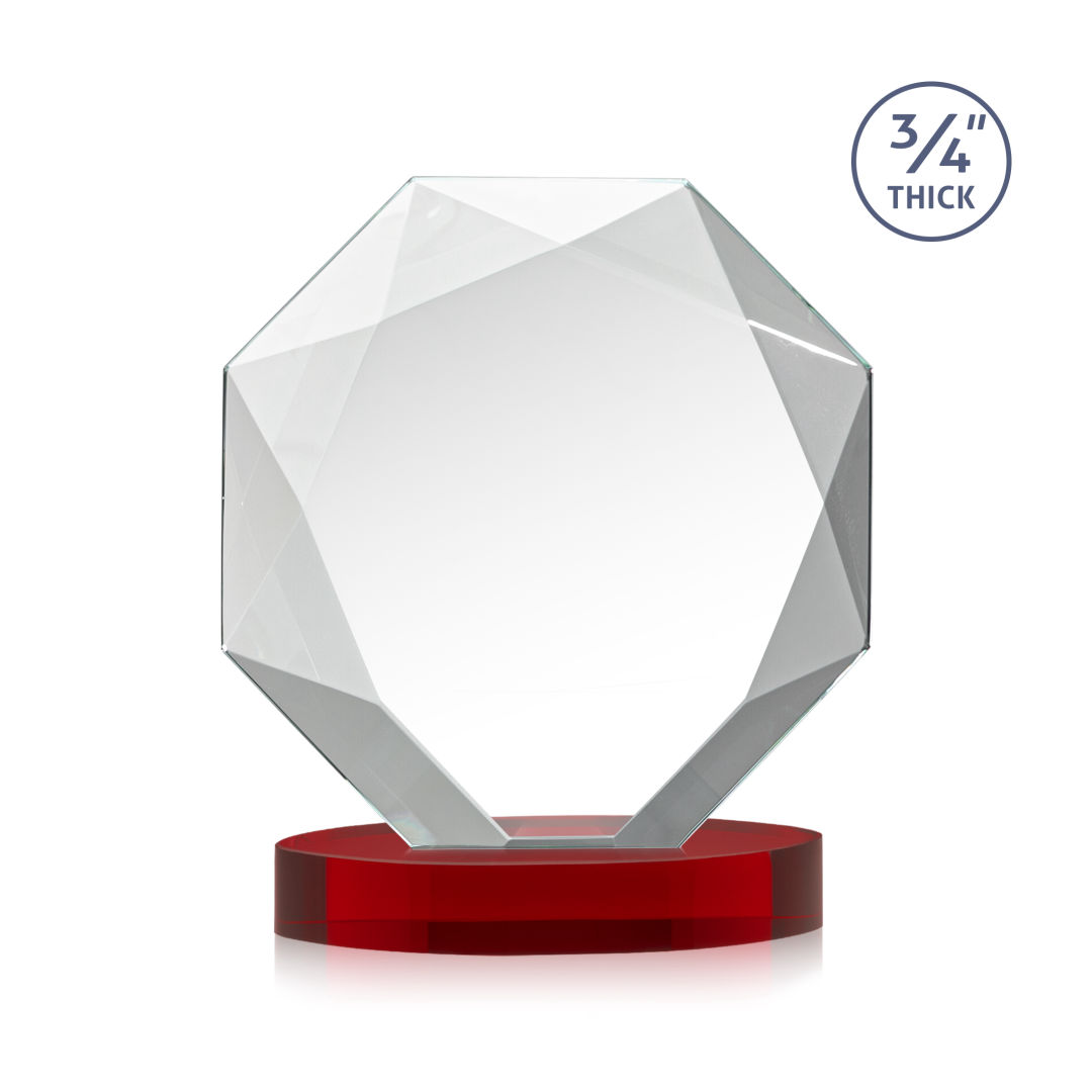 Bradford VividPrint™ Award on Alberton Base - Red 2