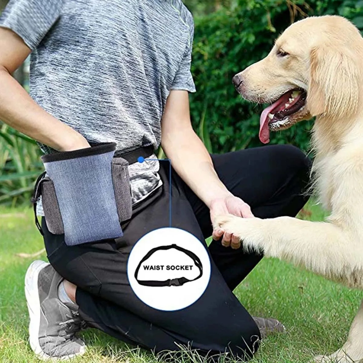 Dog Training Snack Waist Shoulder Pouch Bag 5