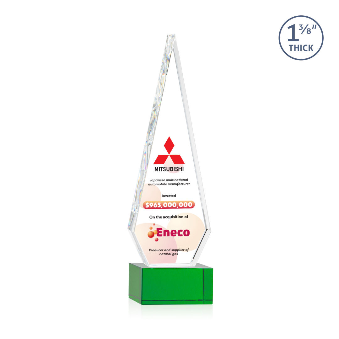 Springfield VividPrint™ Award on Hancock Base - Green 5