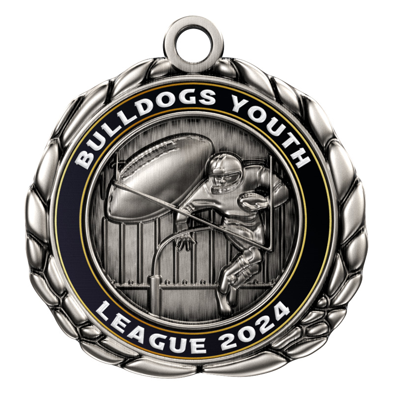 Express Vibraprint™ Football Quali-Craft Medallion (2-1/2") 3