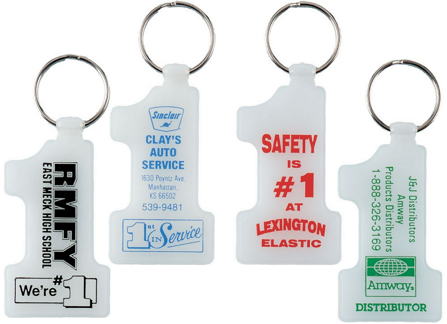 Glow In The Dark Number 1 Key Tag 2