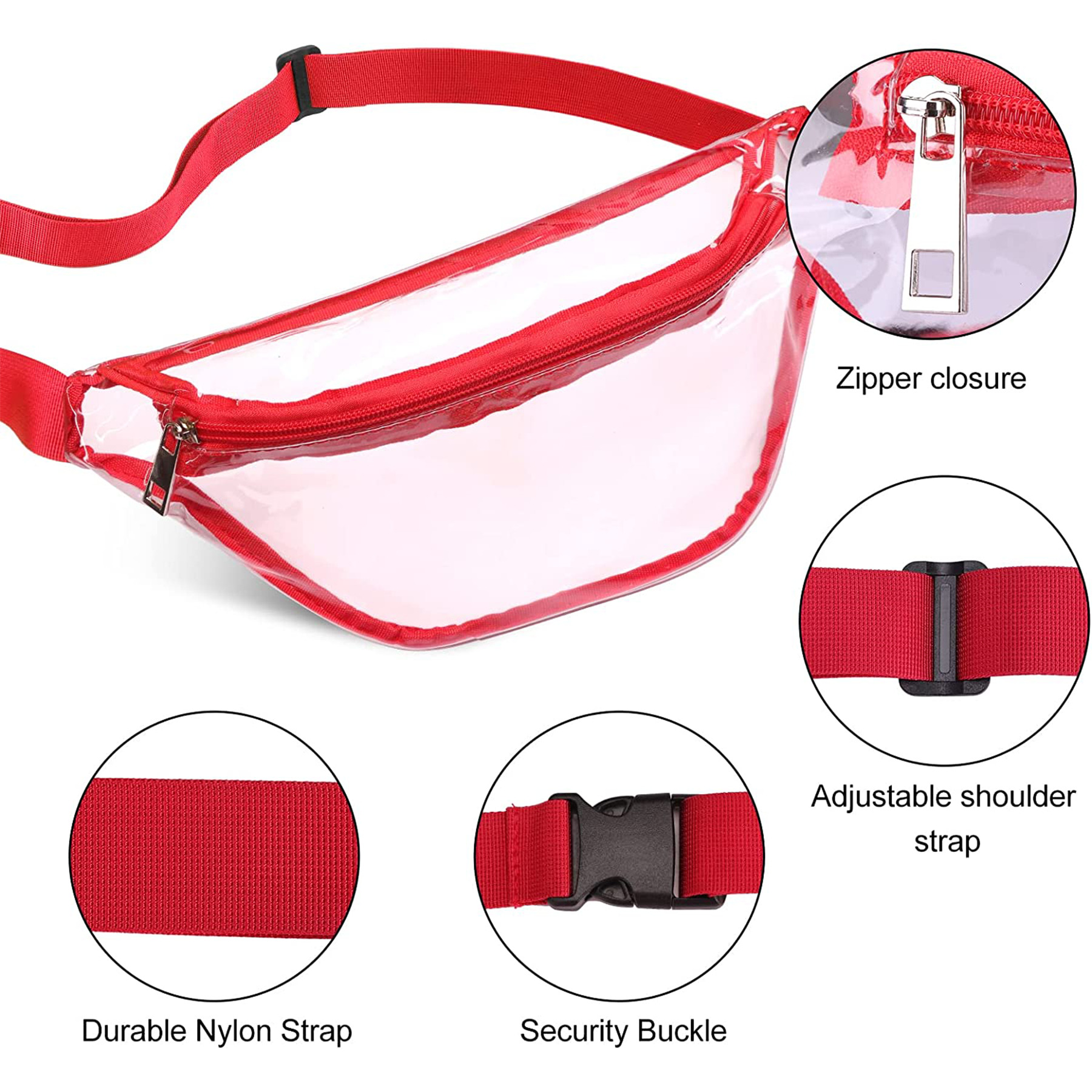 Clear Fanny Pack MOQ 50PCS 3