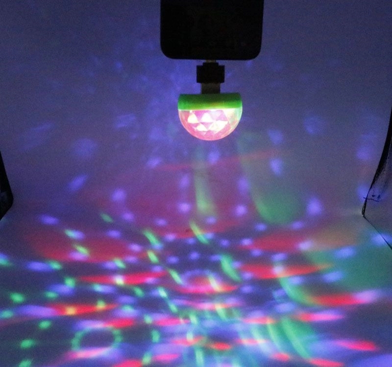 Usb Mini disco party phone light 8