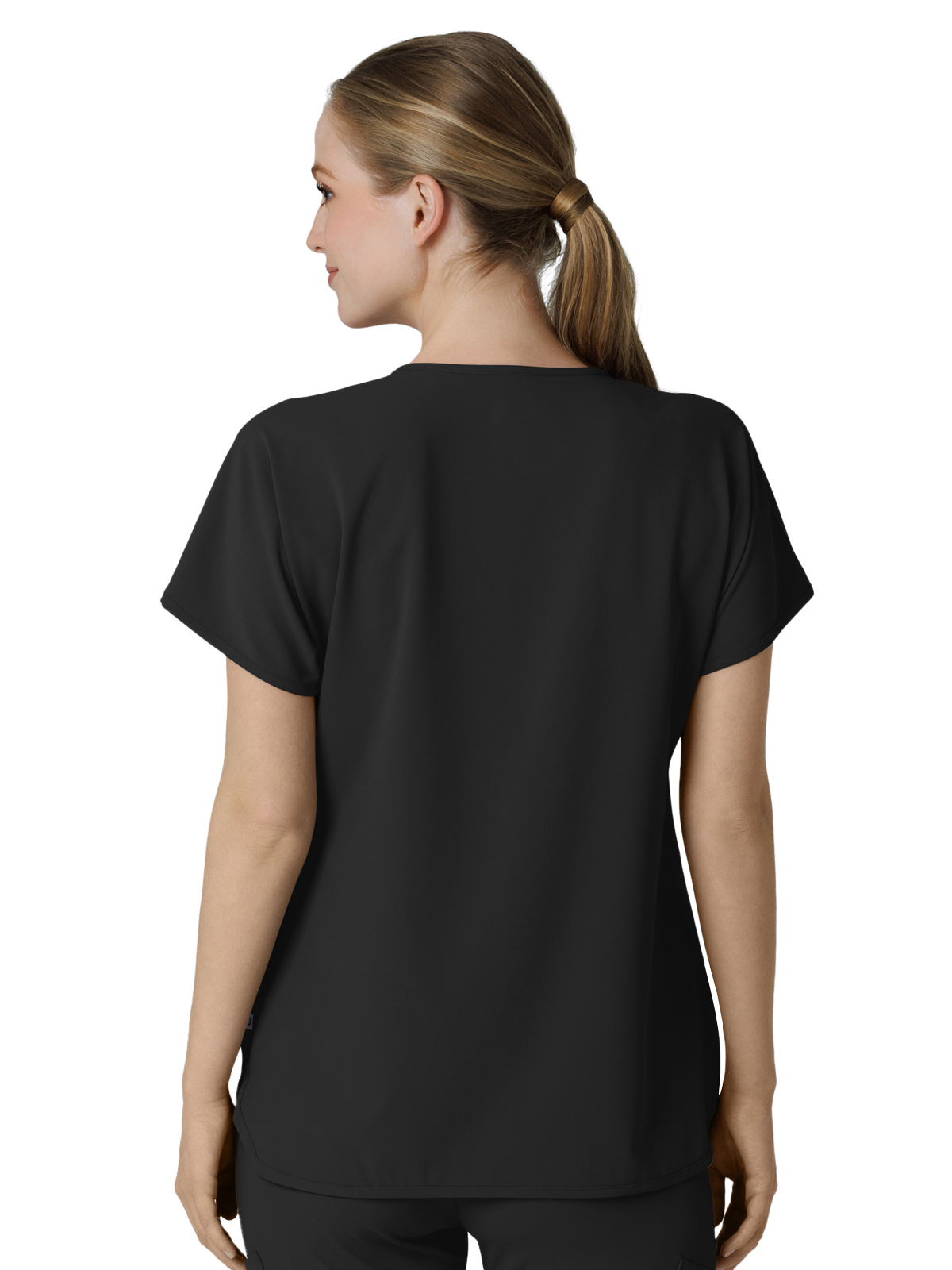 Renew Women's Three-Pocket Y-Neck Dolman Top