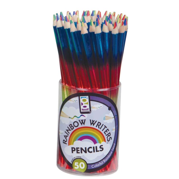 Rainbow Writer Pencils Multicolor 50 Pack 1