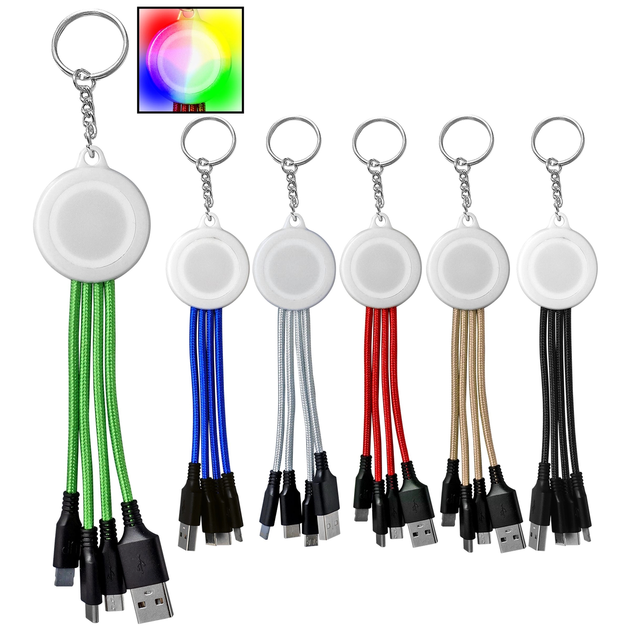 COLOR CHANGING KEYCHAIN CABLE 9
