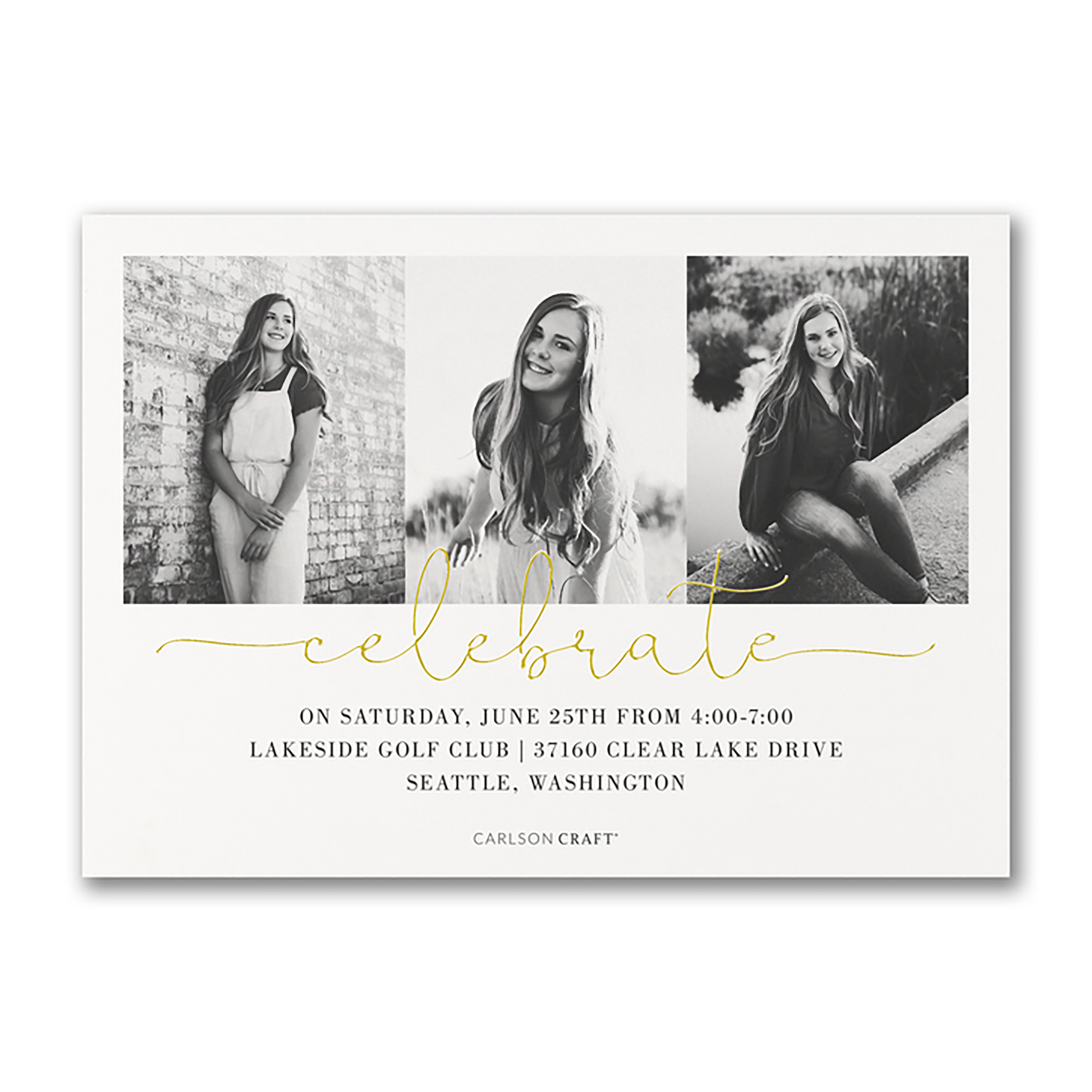 Elegance Abounds Graduation Invitation 3