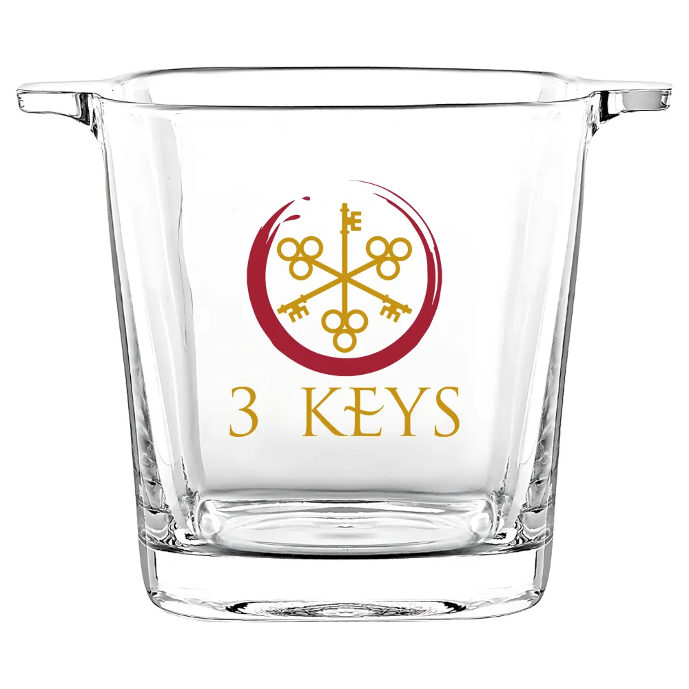 Square Glass Ice Bucket 4