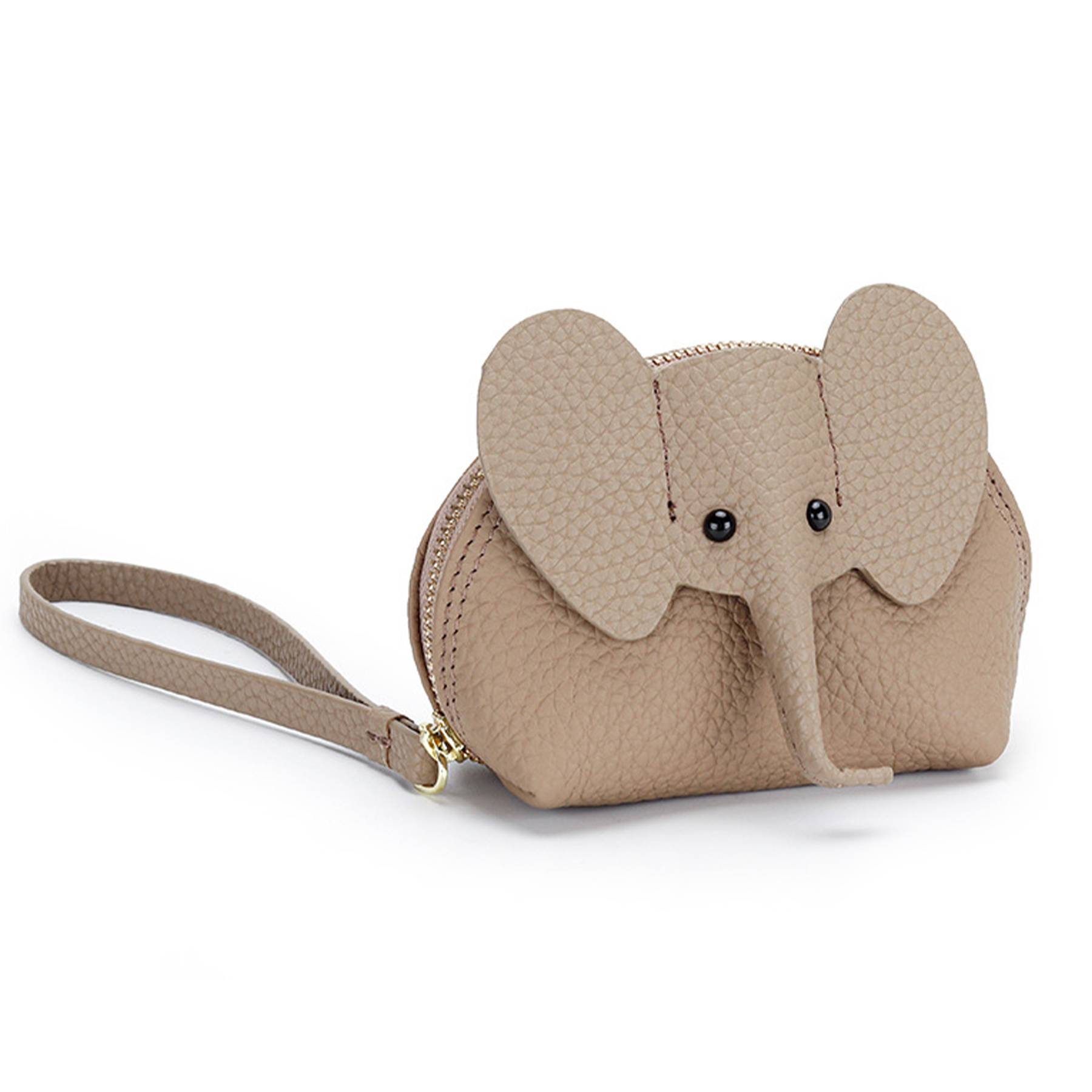 Genuine Leather Cartoon Elephant Mini Coin Purse Wallet 6