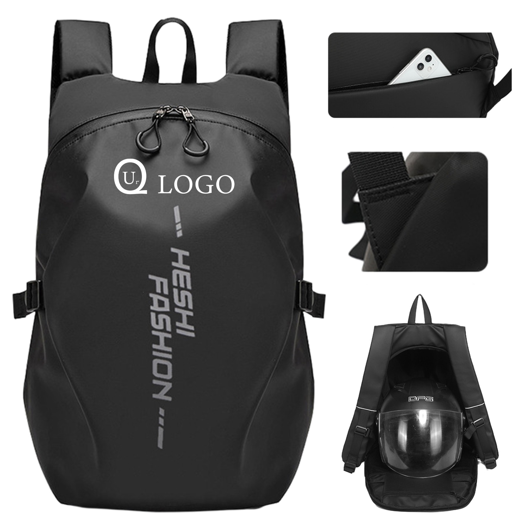 Portable Fashion Helmet Backpack