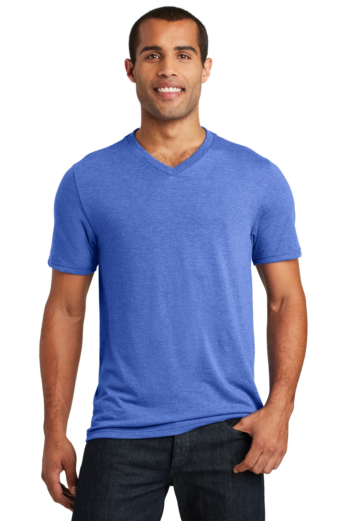 District Perfect Tri V-Neck Tee. DT1350 4