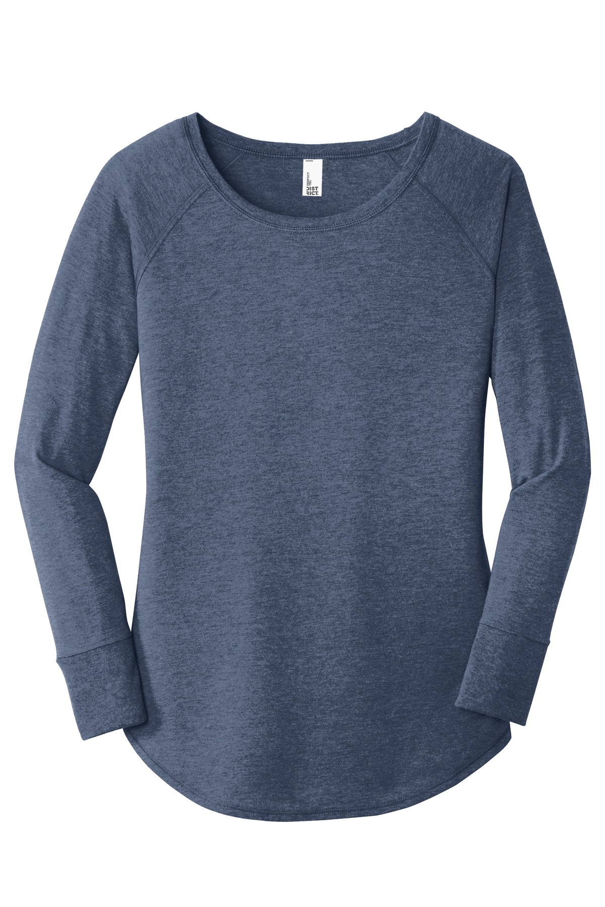 District Women's Perfect Tri Long Sleeve Tunic Tee. DT132L 14
