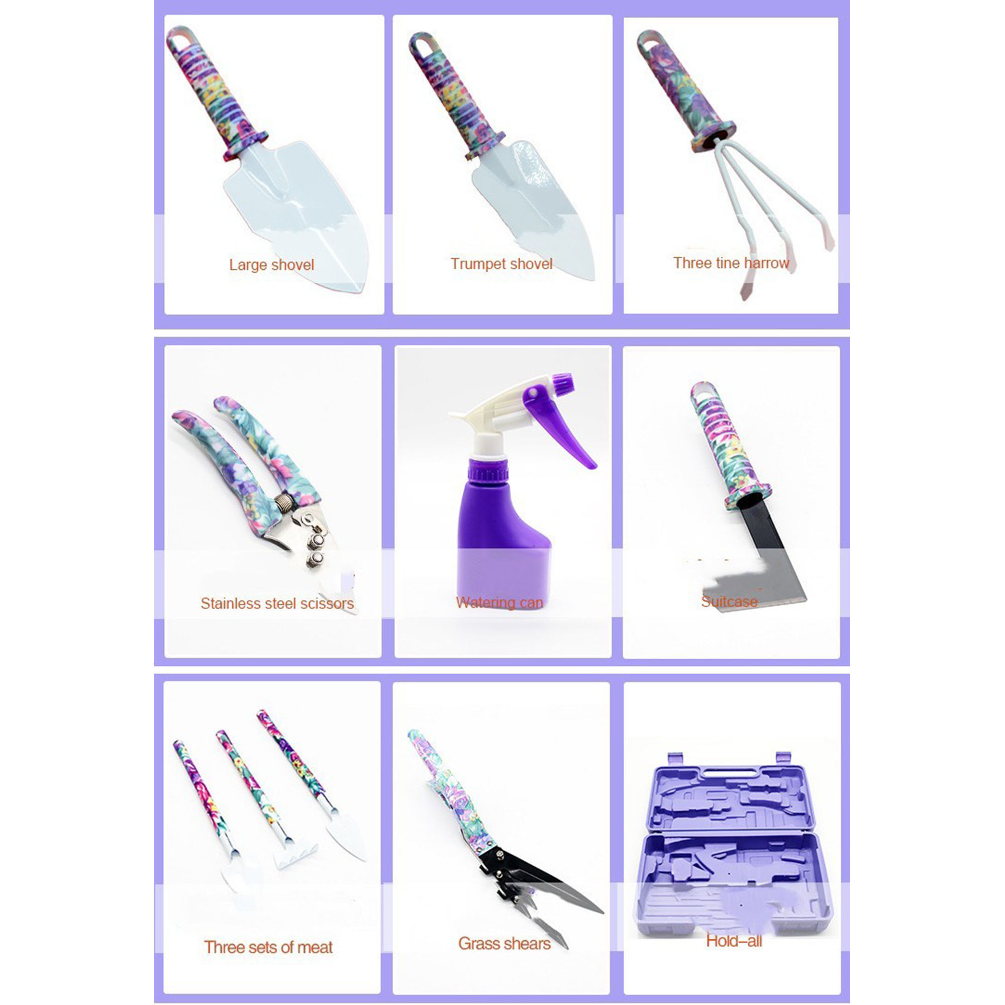 10PCS Gardening Tool Set MOQ 50PCS 4