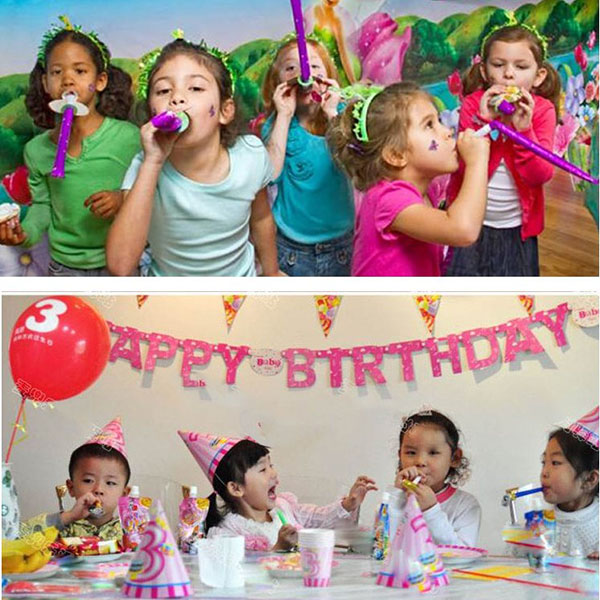 Plastic children party whistle kid toy 5