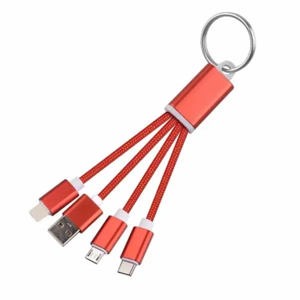Mobile Phone Charging Data Line With Key Ring 1