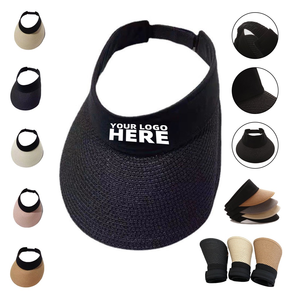 Straw Sun Visor Hat 2