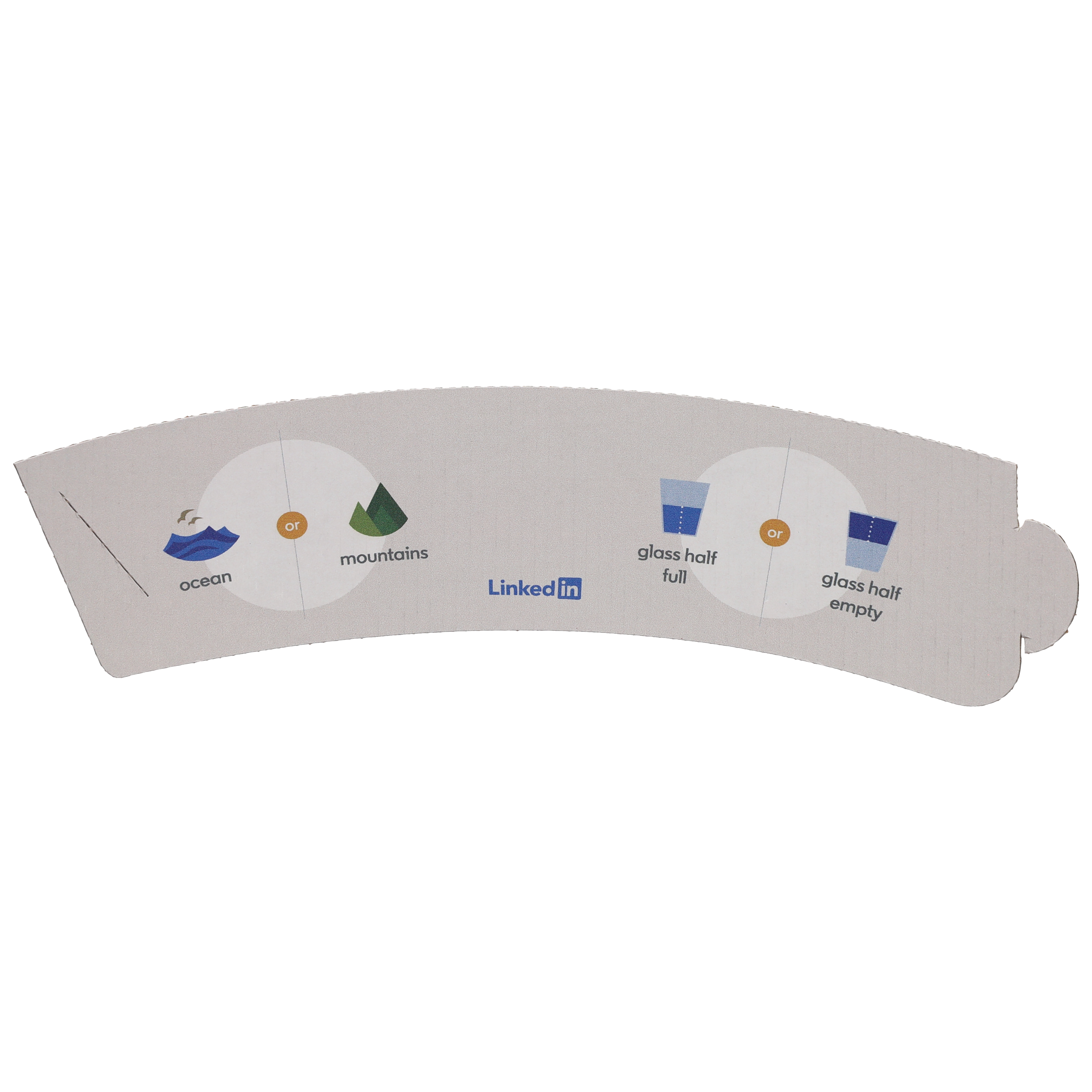 12/16 oz Corrugated Beverage Sleeve - White 2