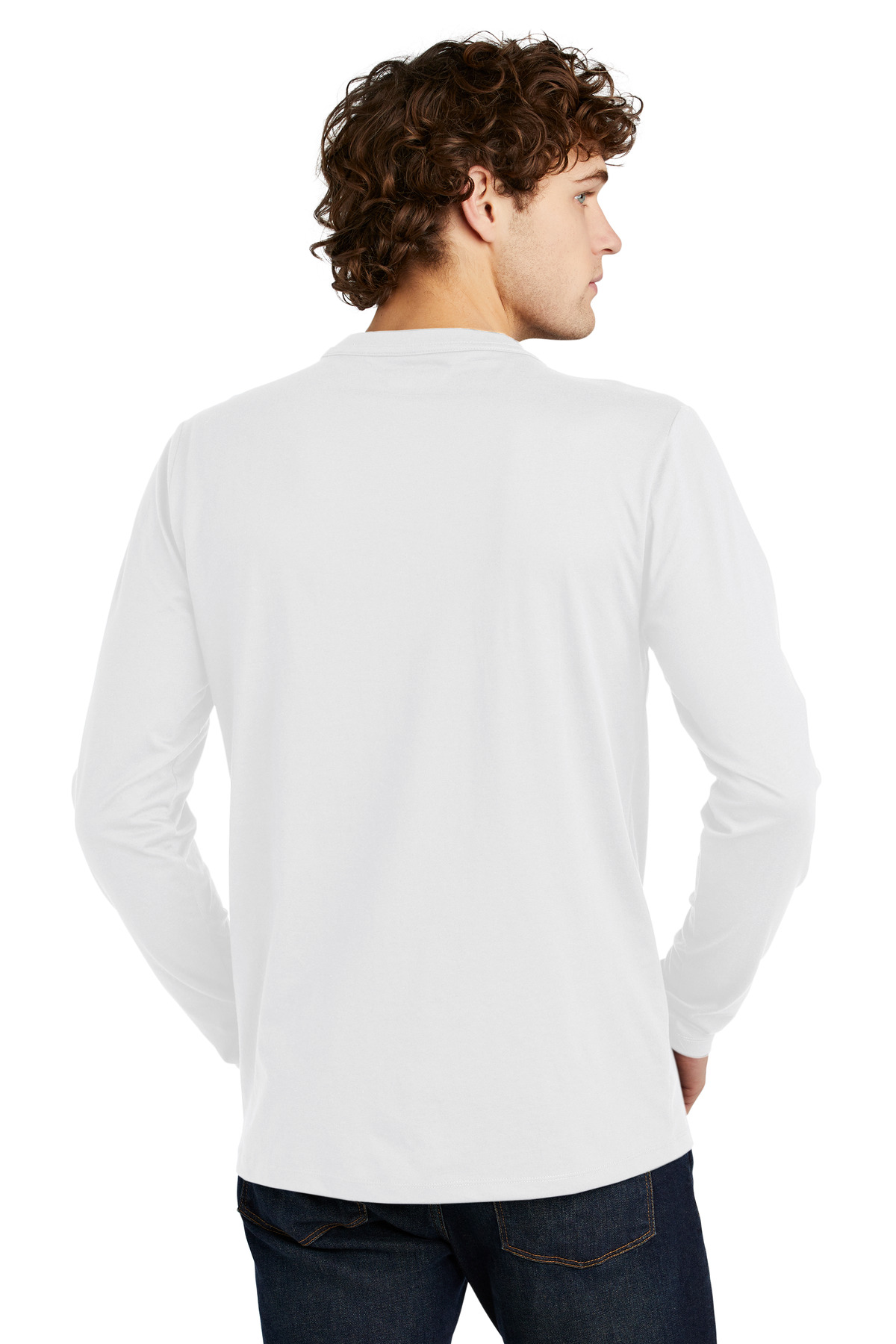 New Era Heritage Blend Long Sleeve Crew Tee. NEA102 47