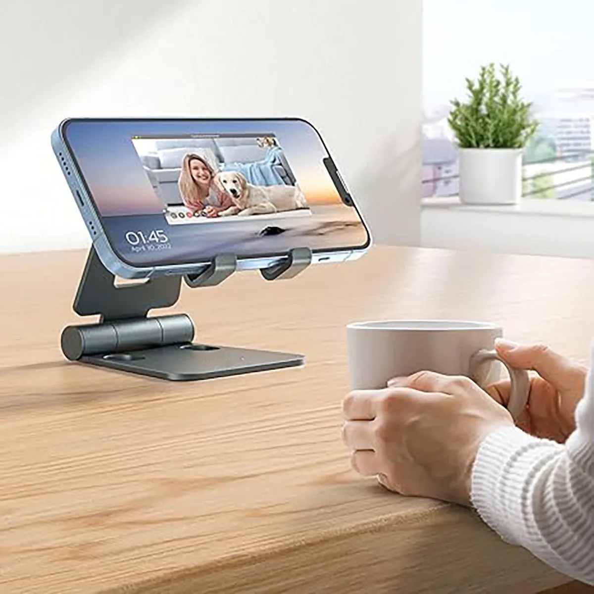 Folding Cellphone Stand Desktop Portable Mobile Holder 4