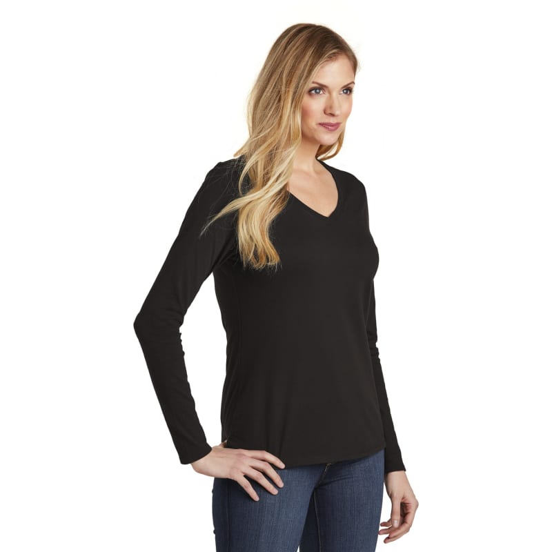 District Women's Very Important Tee Long Sleeve V-Neck. 10