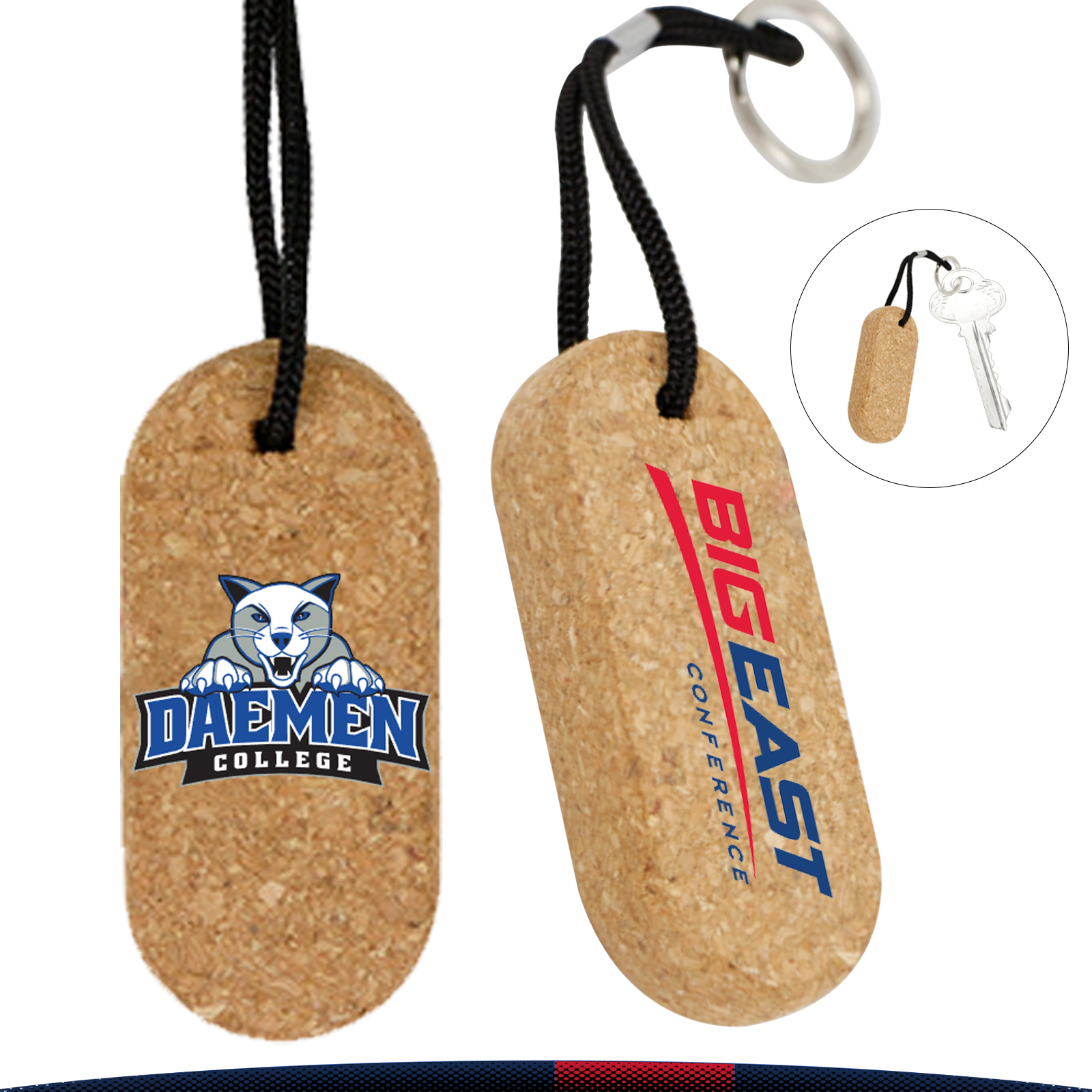 Floating Pendant Cork Keychain 1