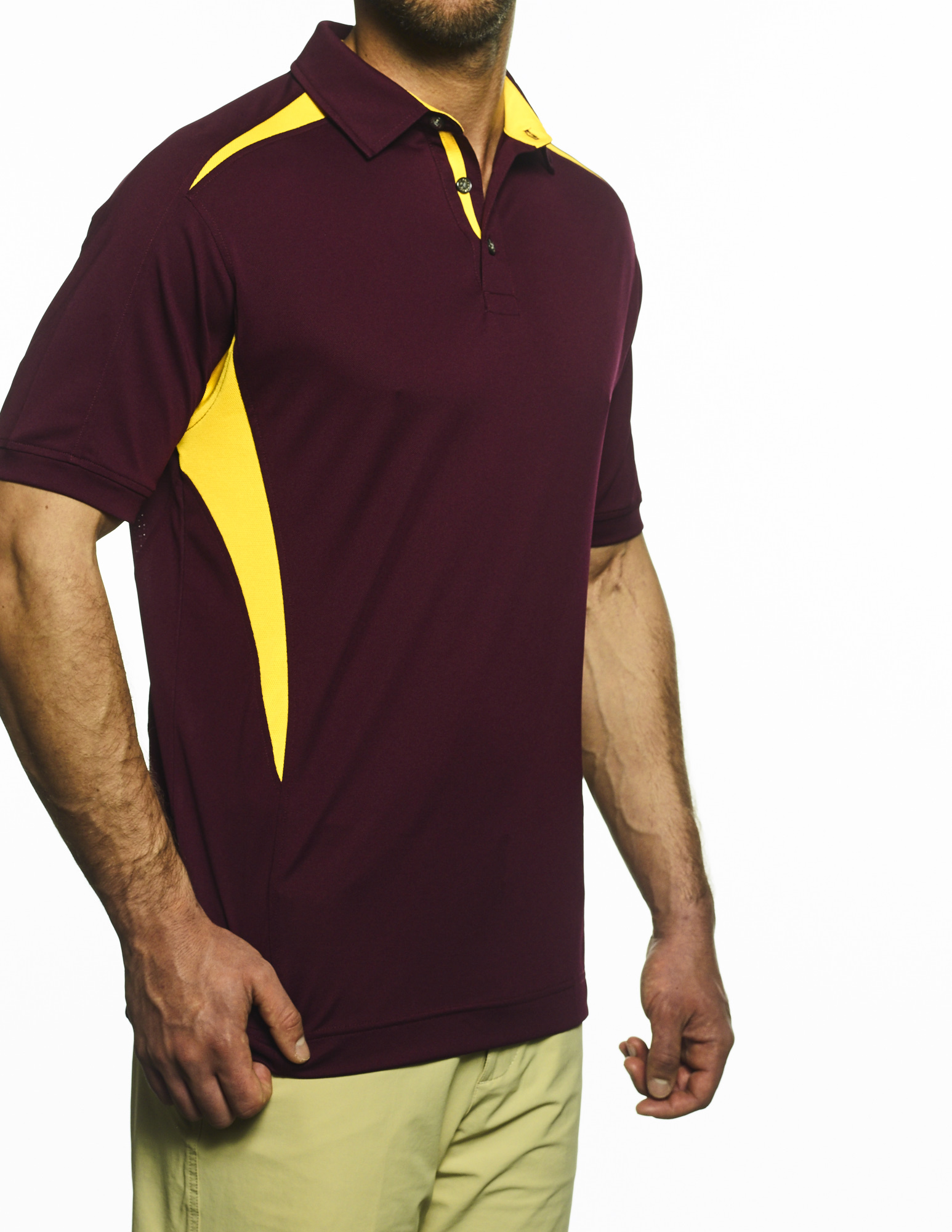 Men's Caliber Color Block Polo Shirt 6