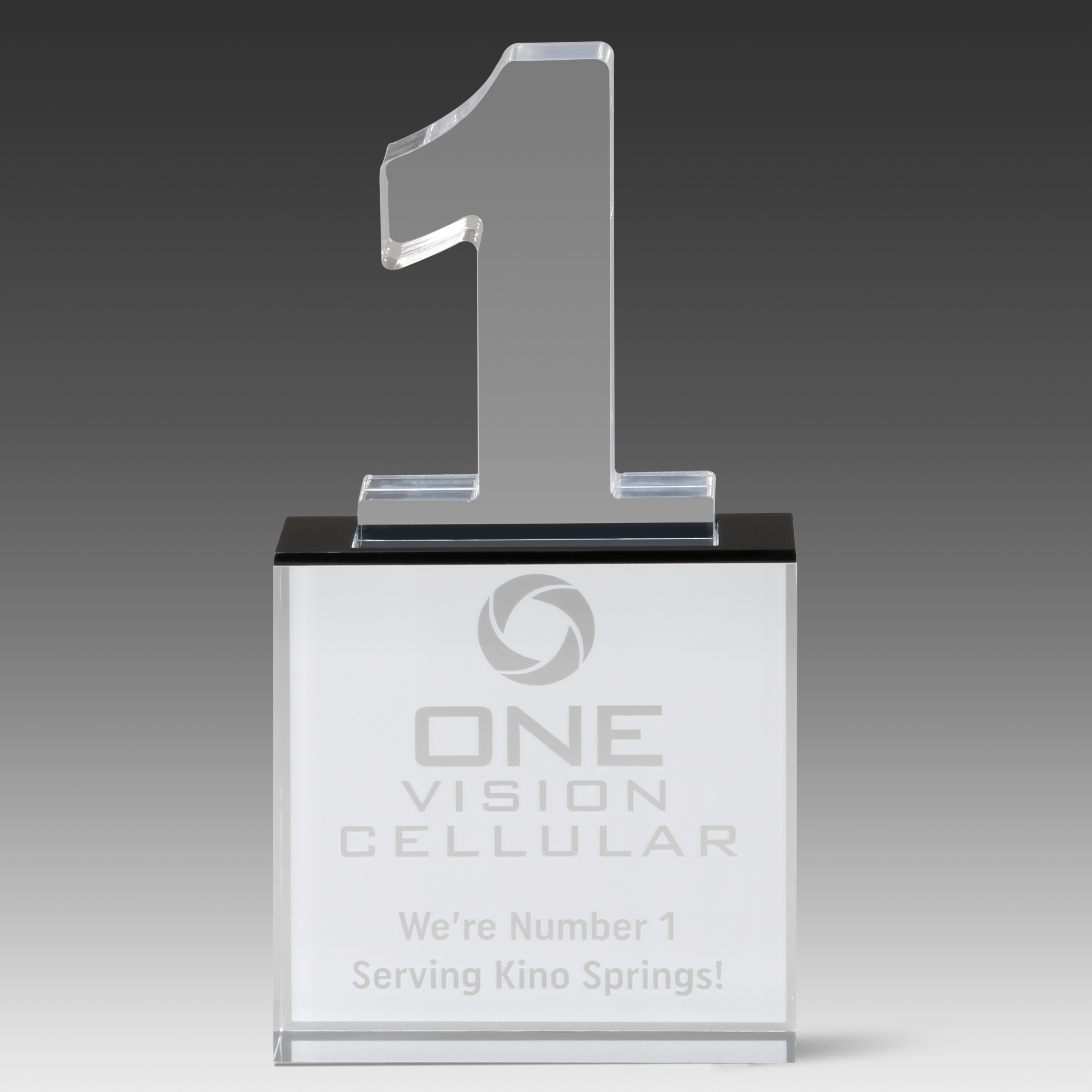 Recognition Number Award 1 (4" x 8" x 1") 2