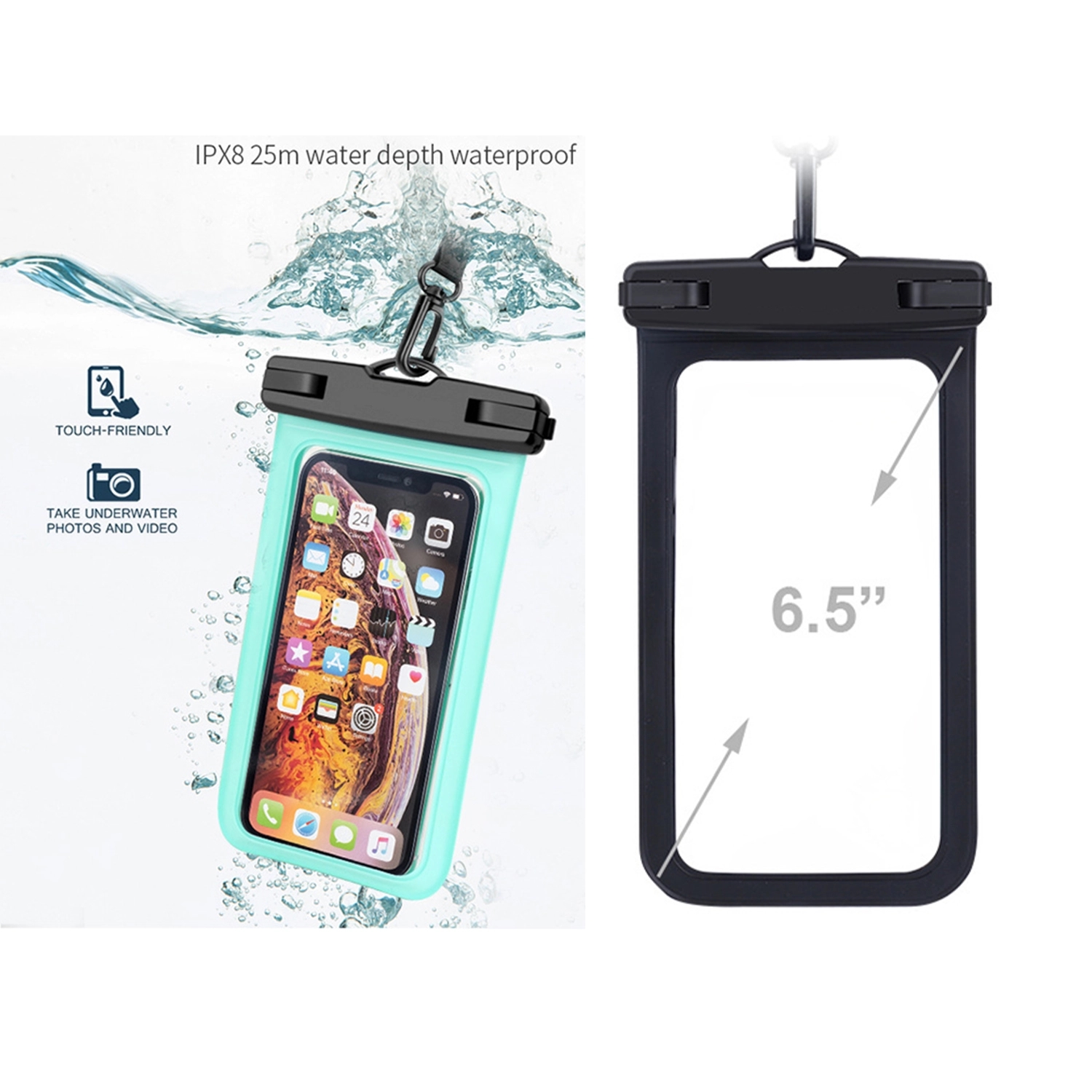 Waterproof Floatable Underwater Pouch Dry Bag Case 2