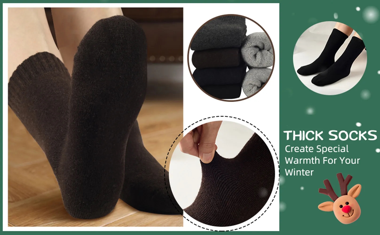 Warm Winter Thermal Thick Cushion Hiking Socks 2