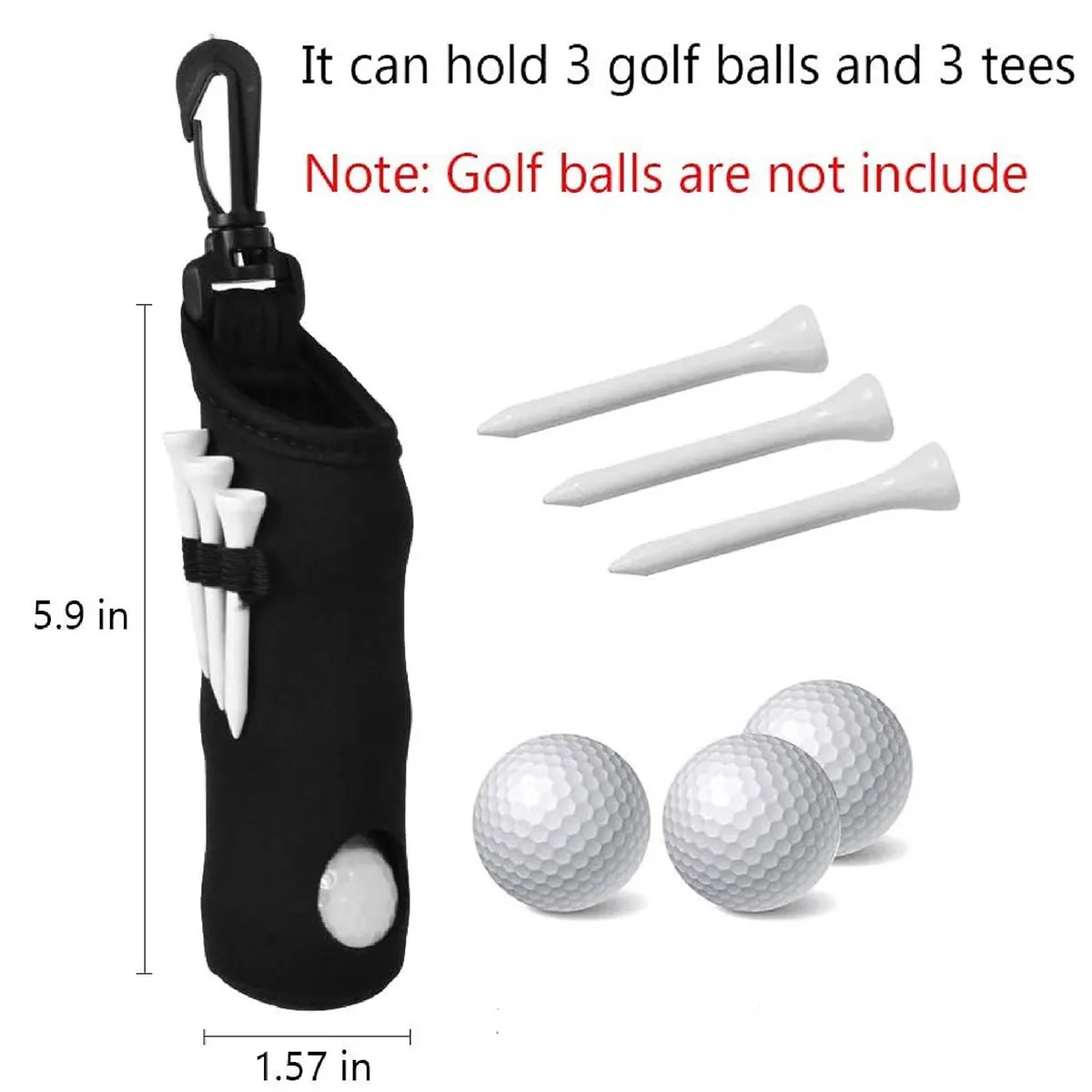 Custom Portable Multicolor Pouch Golf Ball Carry Bags 5