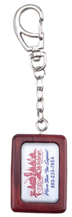 Rectangle III Wood Key Tag 2