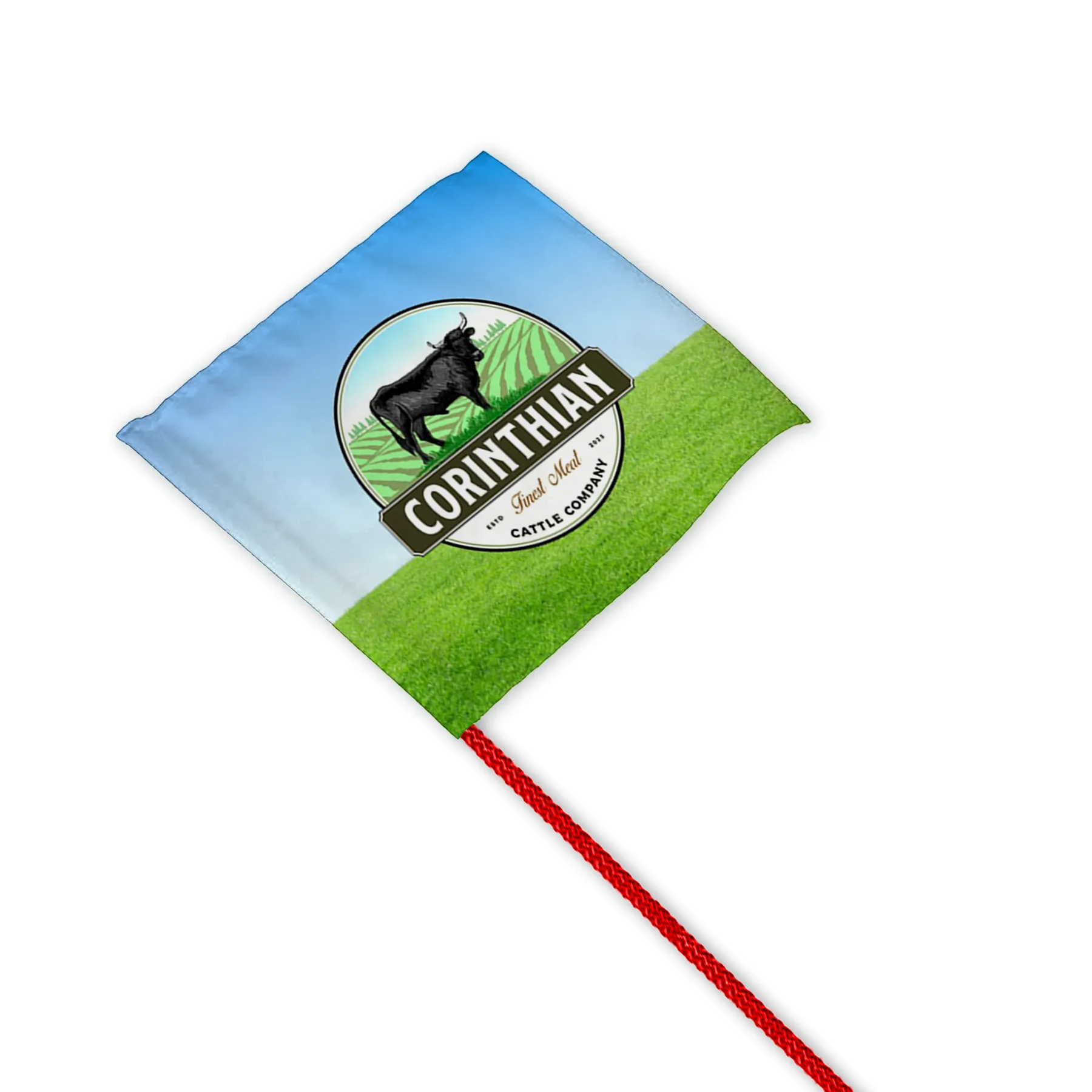42" Red Whip Rod with 12"x12" Digitally printed Flag 7
