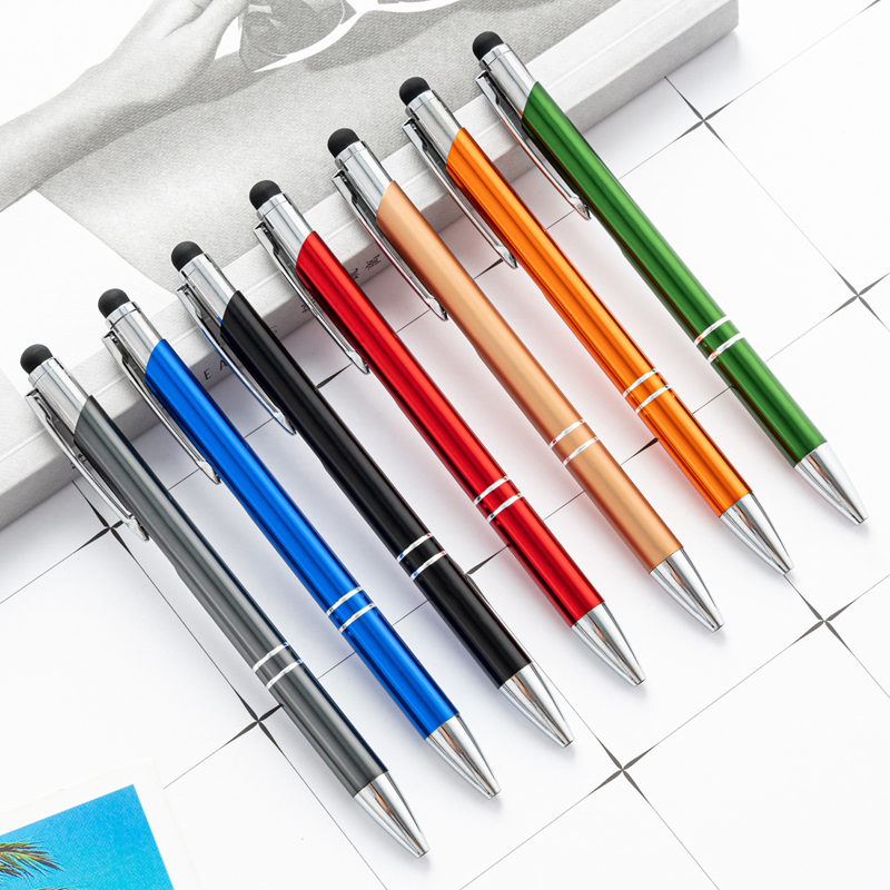 Stylus Metal Ballpoint Pen - Laser Engraved 3
