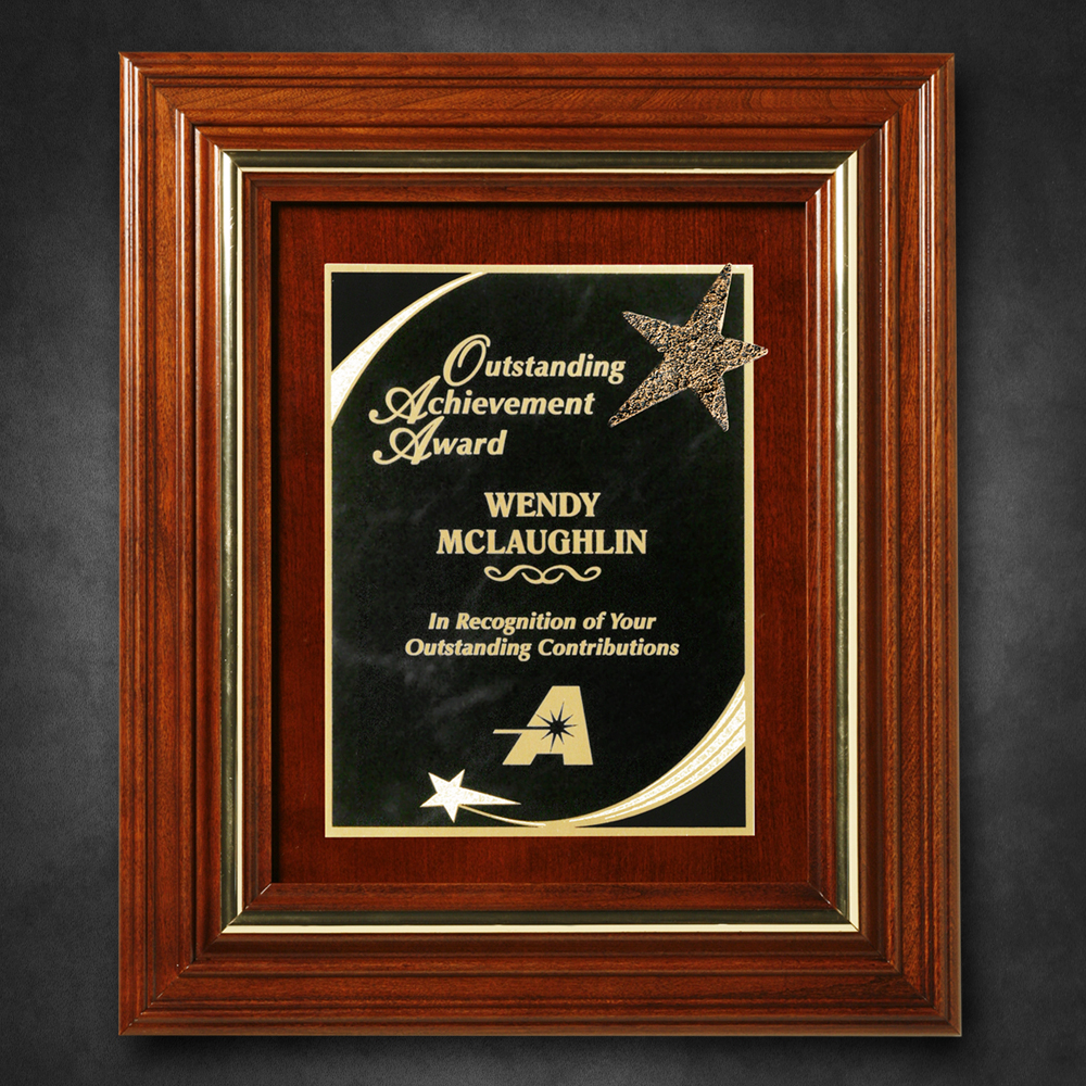Americana Plaque with Wood Insert 5
