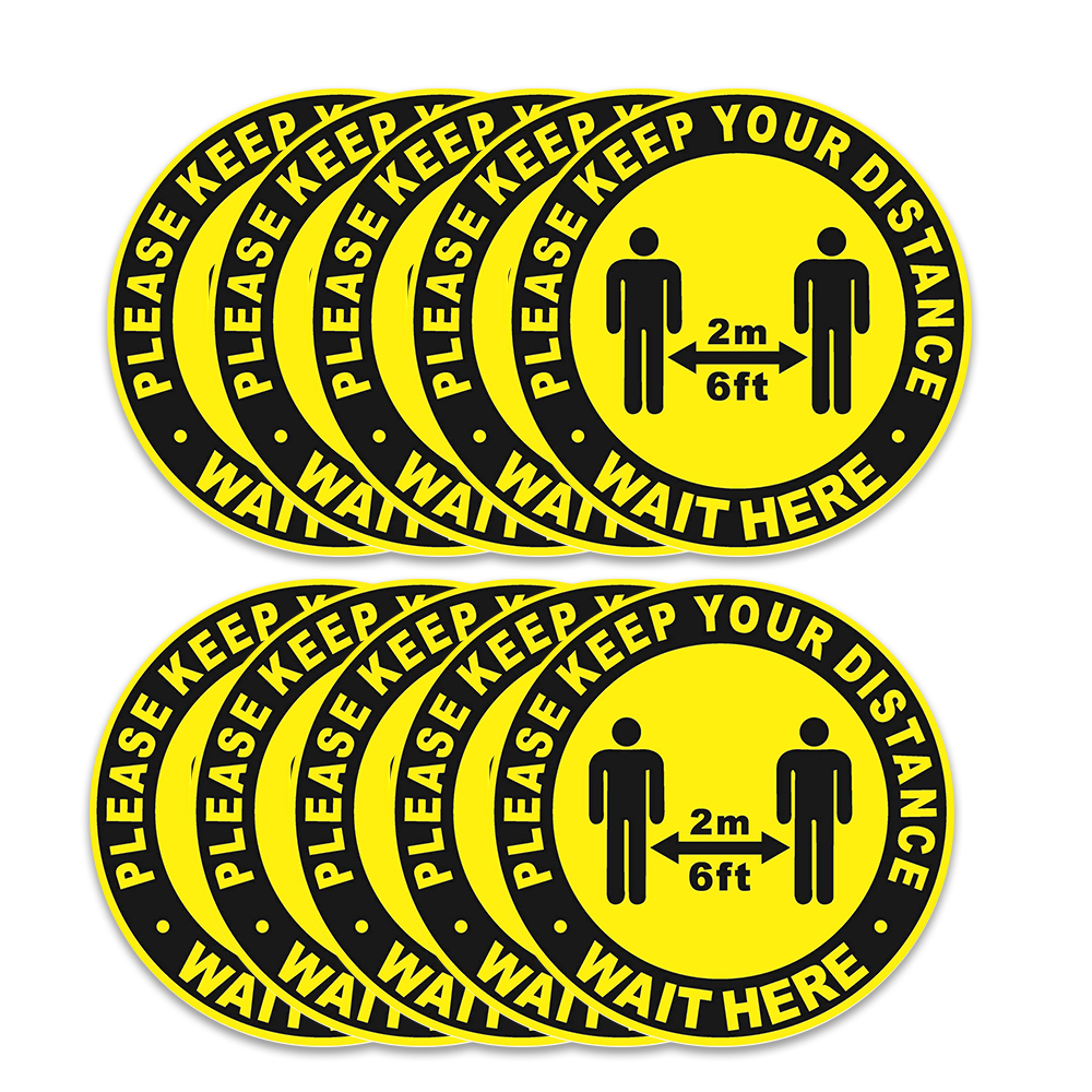 Social Distancing Floor Decal Stickers - 0.46mm thickness 7
