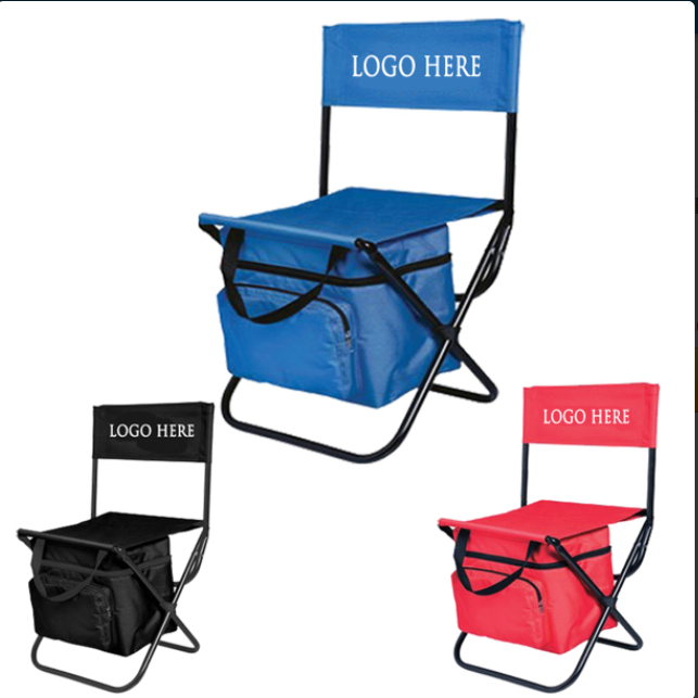 Folding Fishing Chairs with Cooler Bag 1