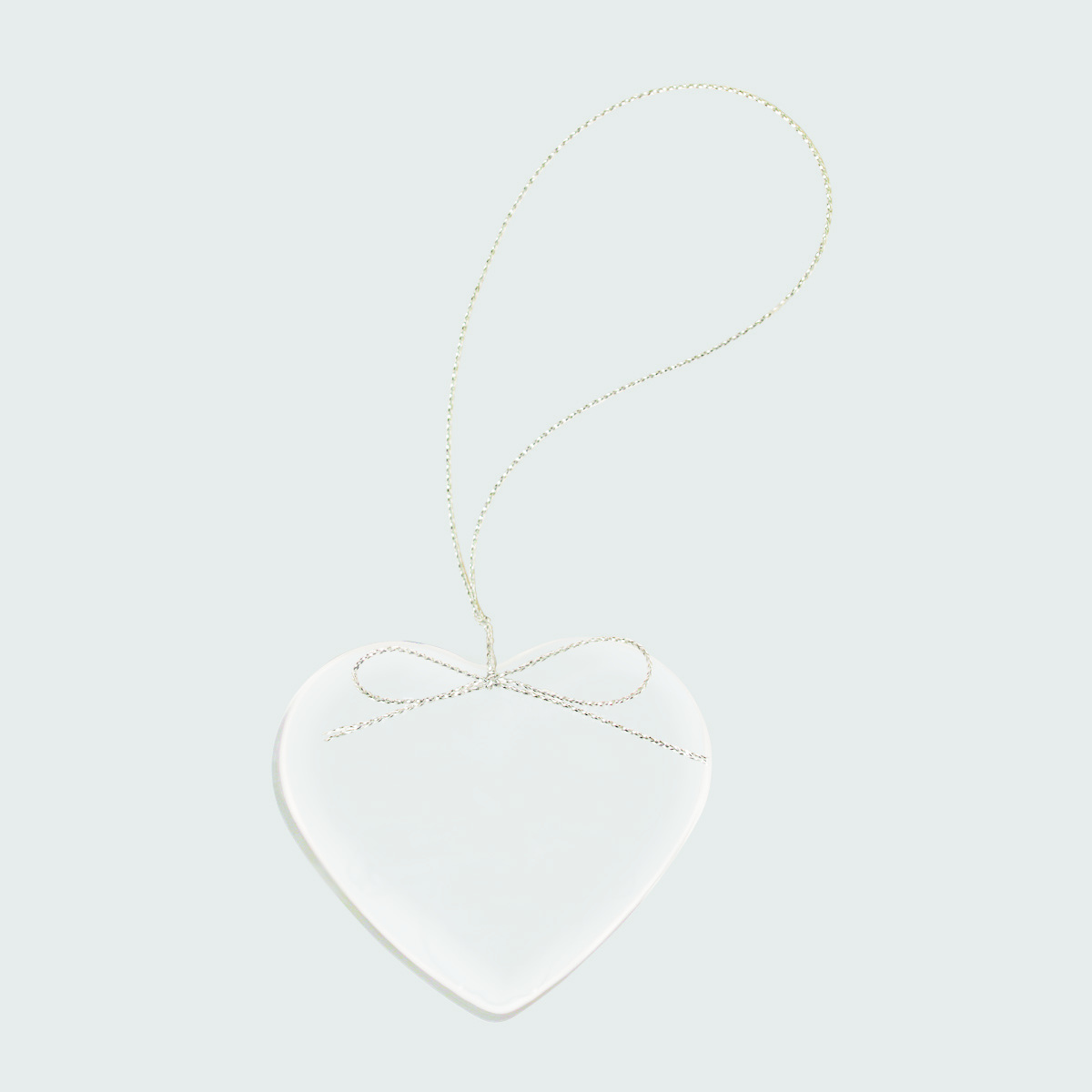 2 1/2" Crystal Heart Ornament 3