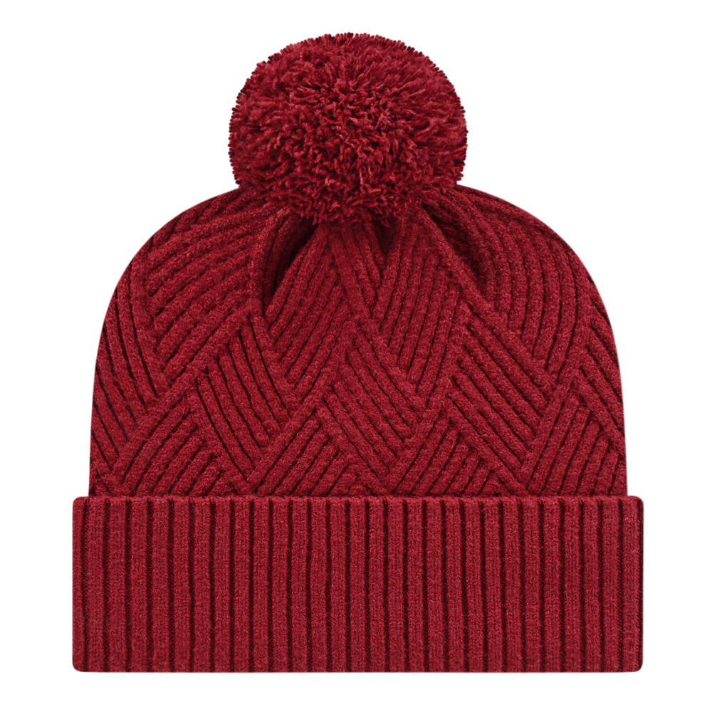 Premium Diagonal Weave Knit Cap with Cuff