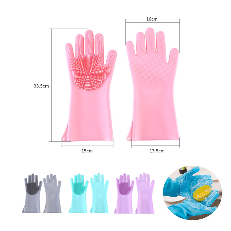 Reusable Silicone Dishwashing Gloves 1