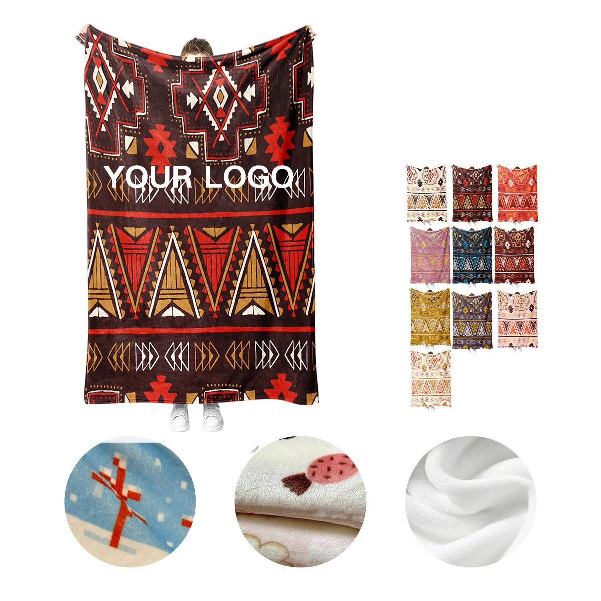 Polyester Microfiber Blanket with Full Color Print 2