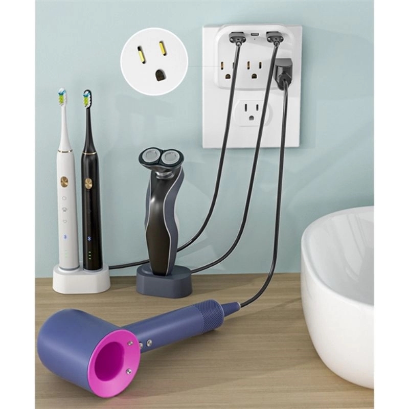 3-Outlet Extender with 3 Usb Power Strip 11