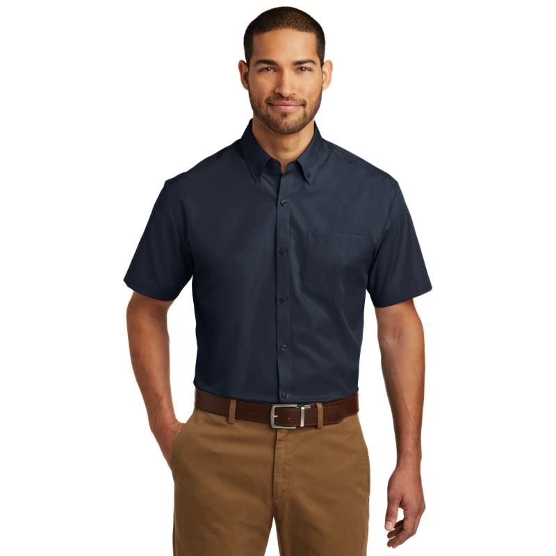 Port Authority Short Sleeve Carefree Poplin Shirt. 21