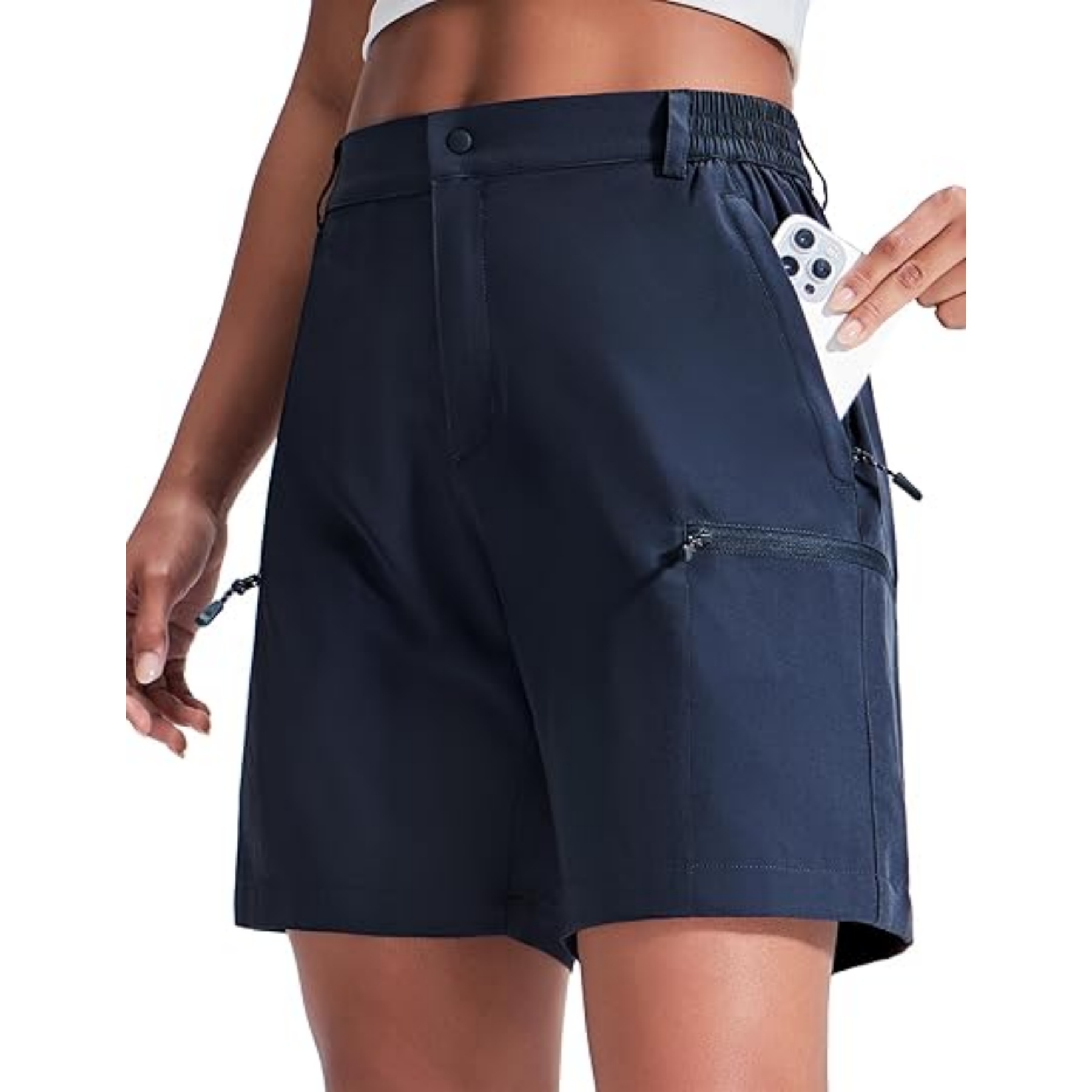 Quick Dry Lightweight UV Zipper Cargo Shorts 7