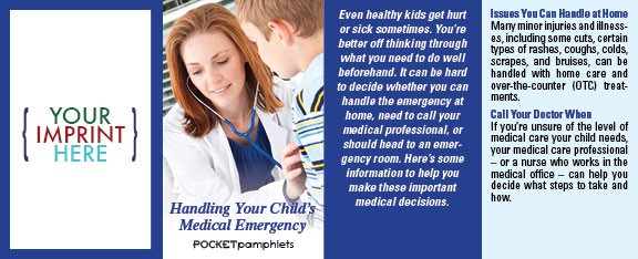 POCKET PAMPHLET - Handling Your Child's Medical Emergency Pocket Pamphlet 1