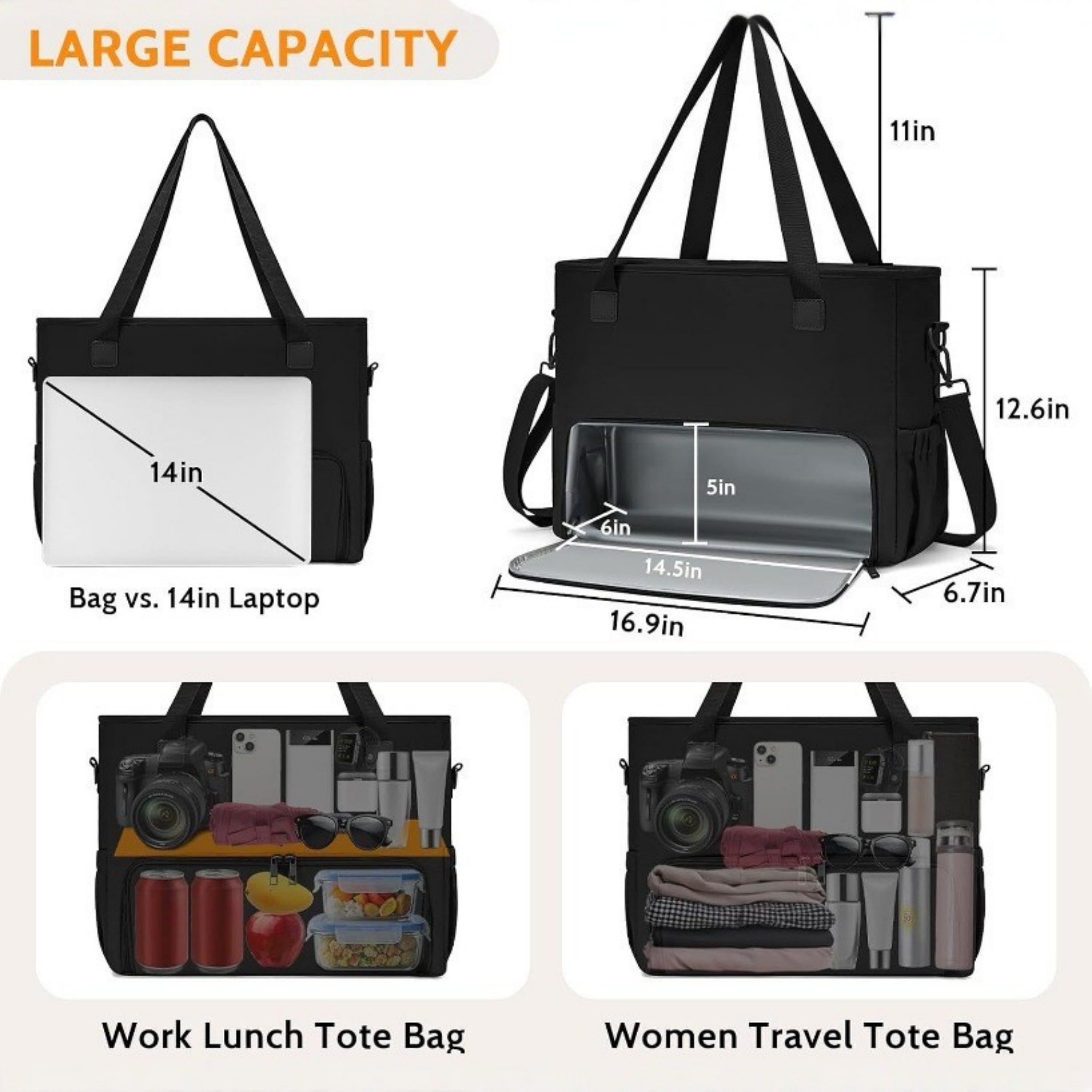 Insulated Lunch Tote Bag 8