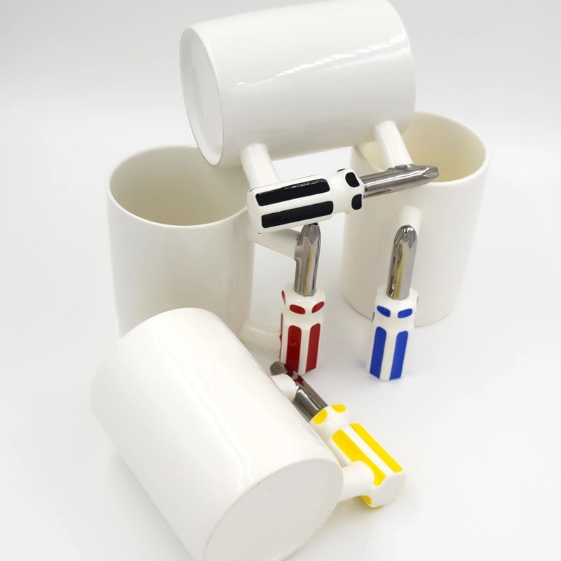 Custom 17 oz Tool Shaped Ceramic Mug 8