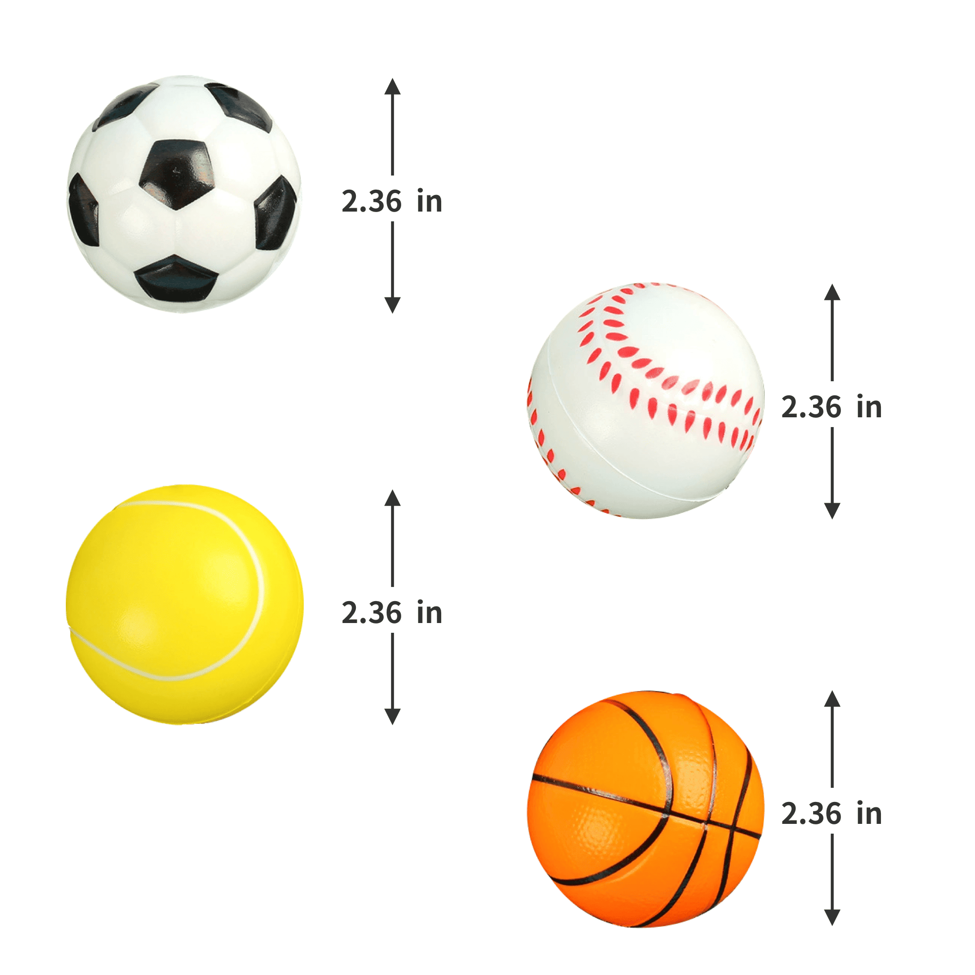 2.36'' Eco-Friendly Kids Squeeze Toy Ball 3