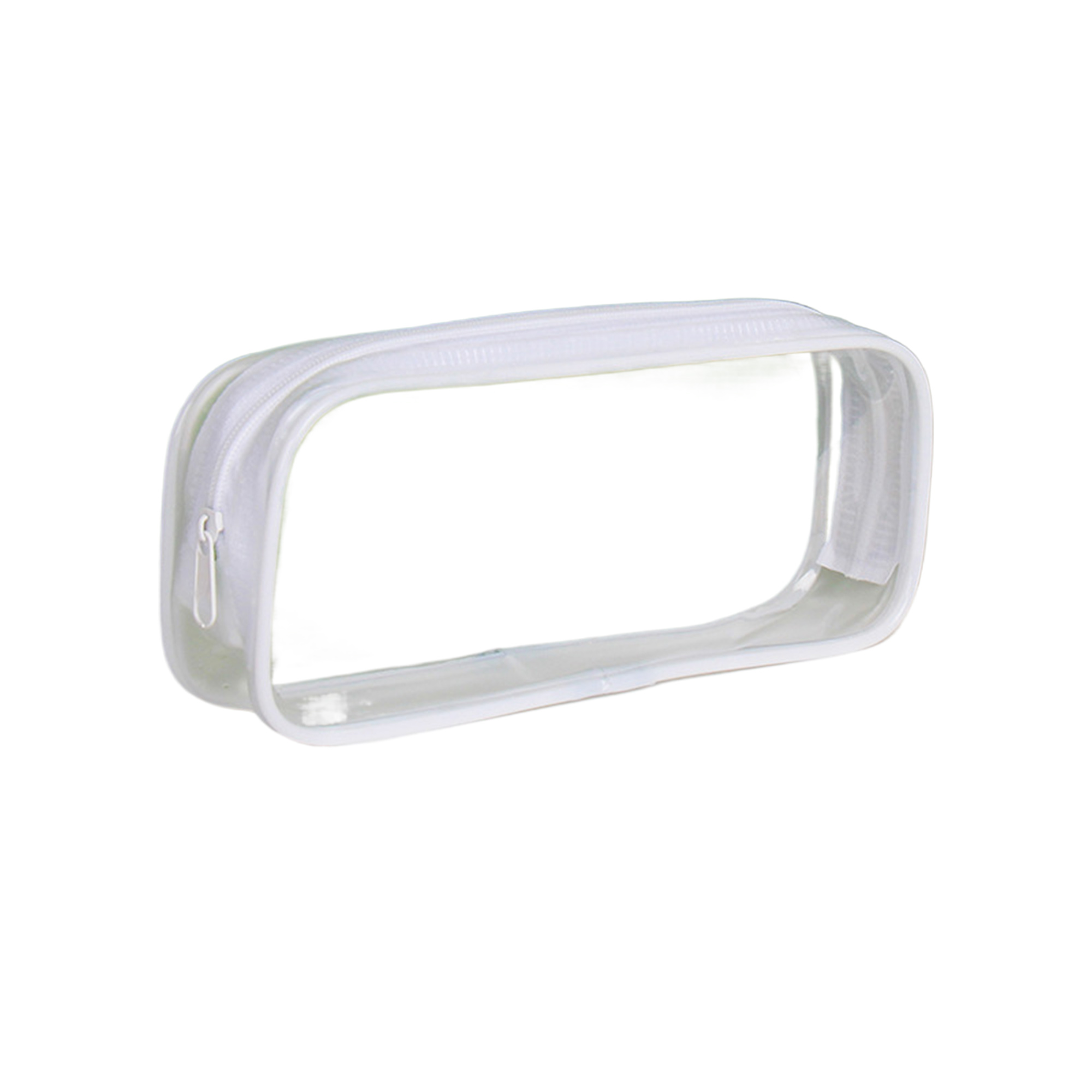 Clear PVC Zipper Cosmetic Pencil Case 5