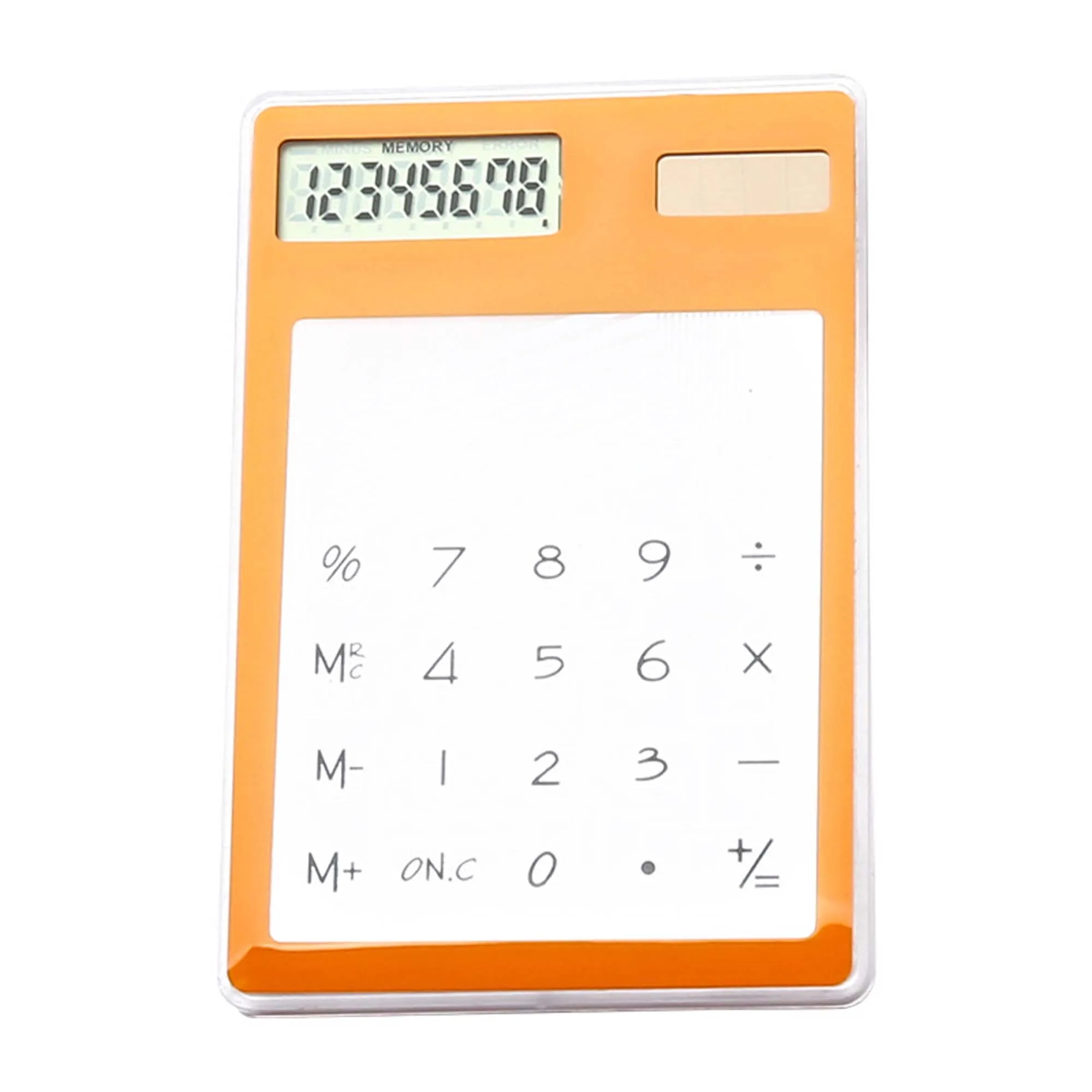 MOQ50 Clear Thin Solar Powered Calculator 2