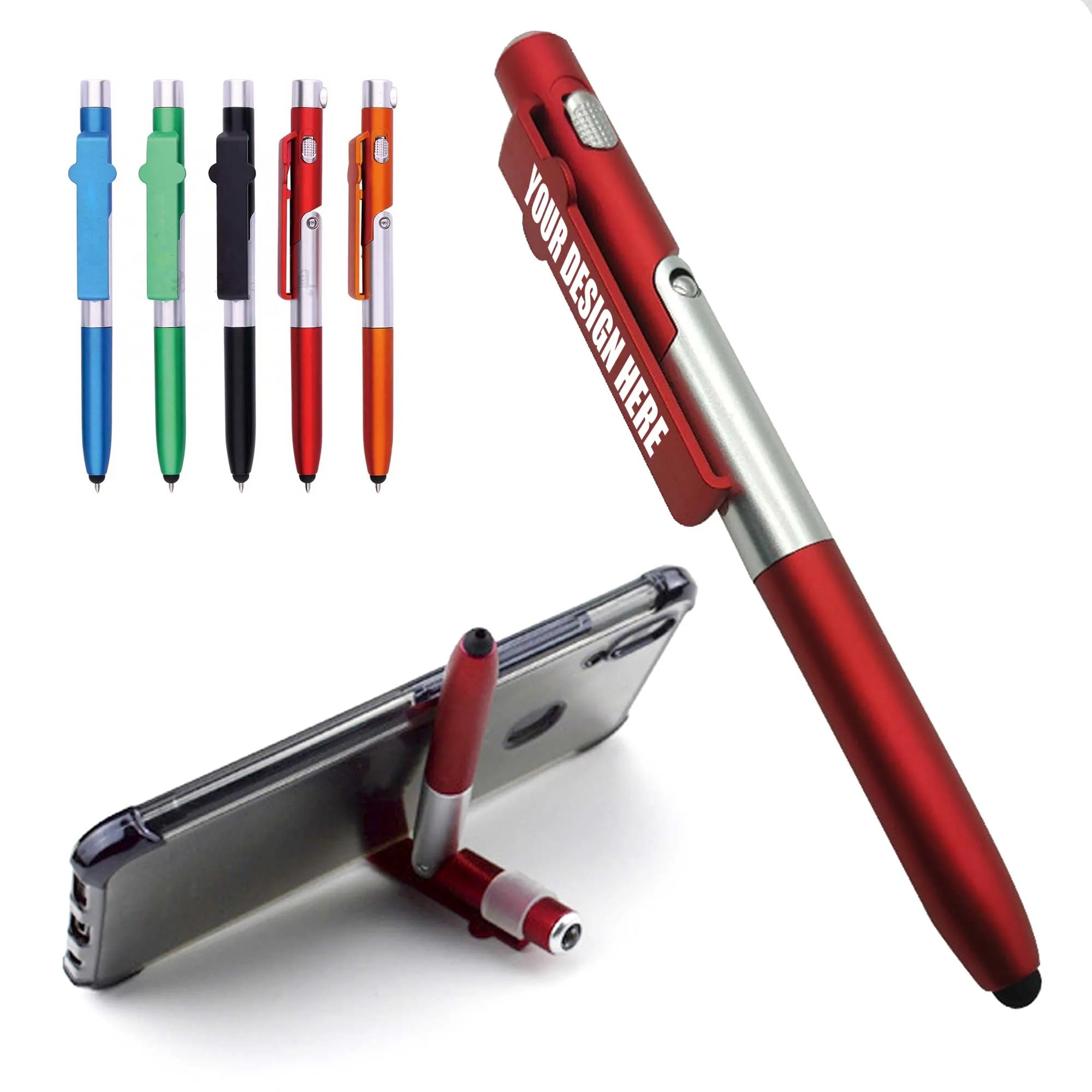 4-in-1 Ballpoint Pen / LED / Phone Stand / Stylus 3